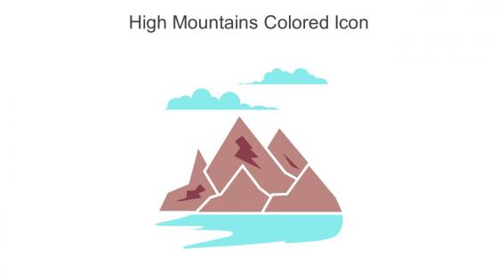 High Mountains Colored Icon In Powerpoint Pptx Png And Editable Eps Format
