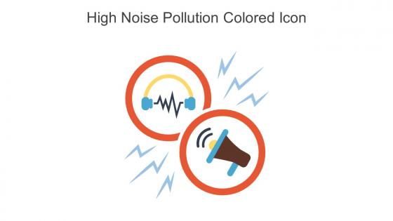 High Noise Pollution Colored Icon In Powerpoint Pptx Png And Editable Eps Format