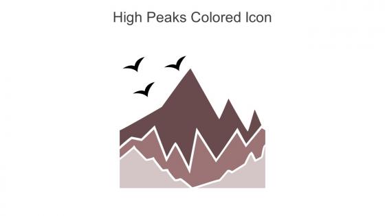 High Peaks Colored Icon In Powerpoint Pptx Png And Editable Eps Format