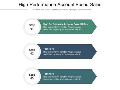 High performance account based sales ppt powerpoint presentation show examples cpb