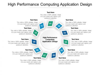High performance computing application design ppt powerpoint presentation file graphics download cpb