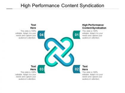 High performance content syndication ppt powerpoint presentation infographics slides cpb