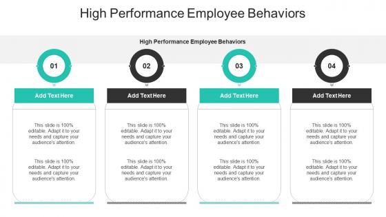 High Performance Employee Behaviors In Powerpoint And Google Slides Cpb