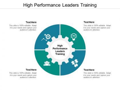 High performance leaders training ppt powerpoint presentation model design templates cpb