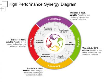 High performance synergy diagram ppt sample