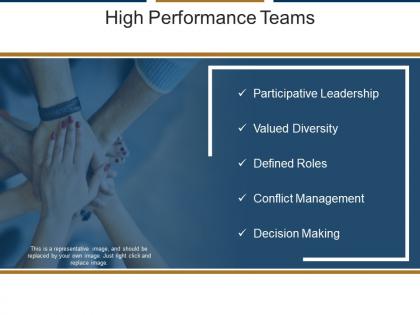 High performance teams ppt design