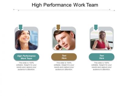 High performance work team ppt slides layouts cpb