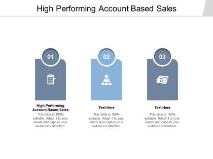 High performing account based sales ppt powerpoint presentation styles themes cpb