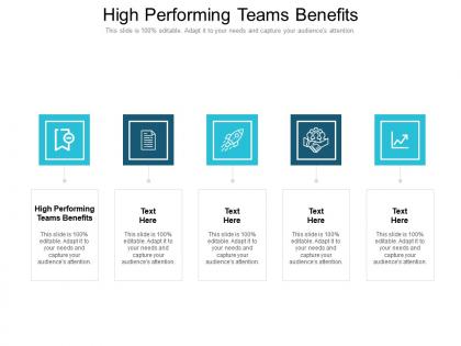High performing teams benefits ppt powerpoint presentation layouts design templates cpb