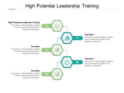 High potential leadership training ppt powerpoint presentation outline cpb