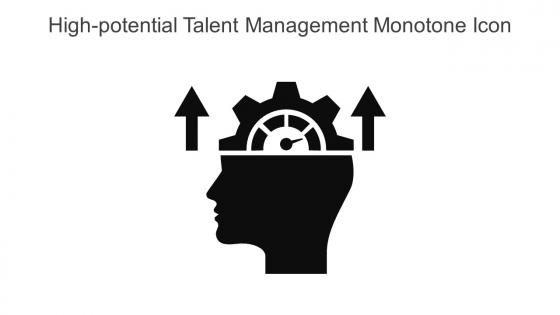 High Potential Talent Management Monotone Icon In Powerpoint Pptx Png And Editable Eps Format