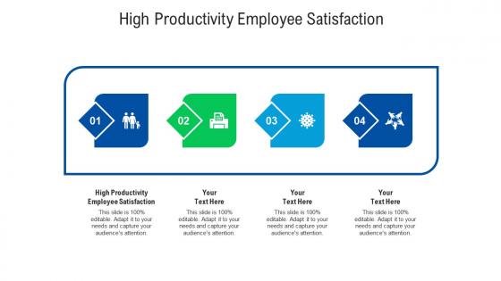 High productivity employee satisfaction ppt powerpoint presentation ideas brochure cpb