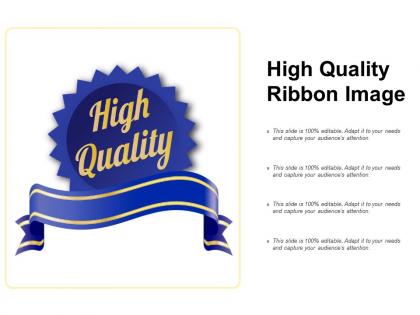 High quality ribbon image