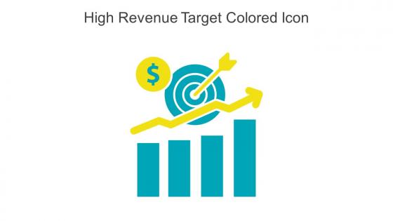 High Revenue Target Colored Icon In Powerpoint Pptx Png And Editable Eps Format