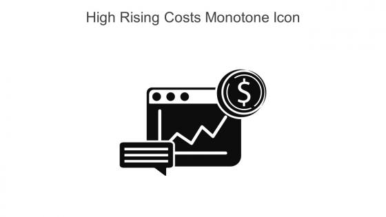 High Rising Costs Monotone Icon In Powerpoint Pptx Png And Editable Eps Format