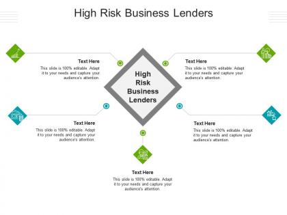 High risk business lenders ppt powerpoint presentation professional clipart images cpb