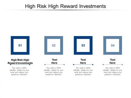 High risk high reward investments ppt powerpoint presentation portfolio themes cpb