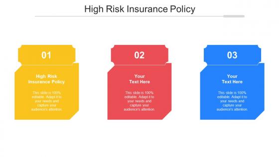 High Risk Insurance Policy Ppt Powerpoint Presentation File Vector Cpb