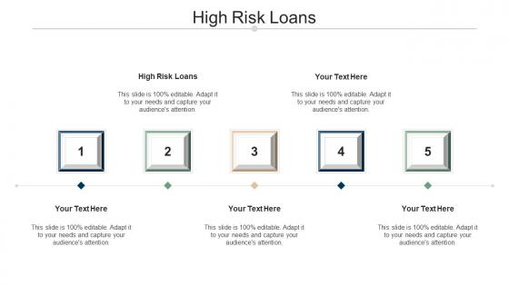High risk loans ppt powerpoint presentation file infographics cpb