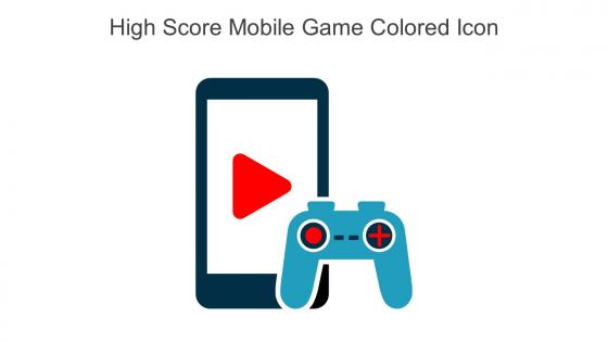 High Score Mobile Game Colored Icon In Powerpoint Pptx Png And Editable Eps Format