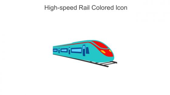 High Speed Rail Colored Icon In Powerpoint Pptx Png And Editable Eps Format