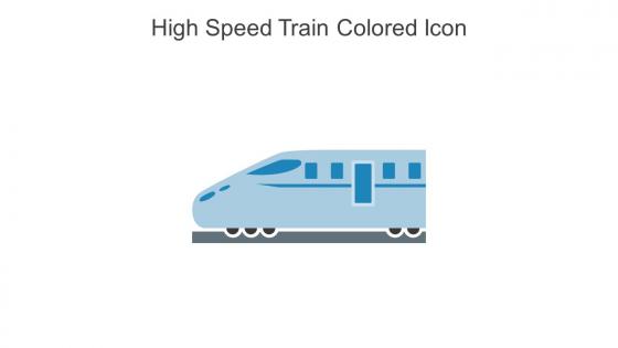 High Speed Train Colored Icon In Powerpoint Pptx Png And Editable Eps Format