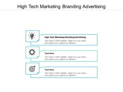 High tech marketing branding advertising ppt powerpoint presentation slides cpb
