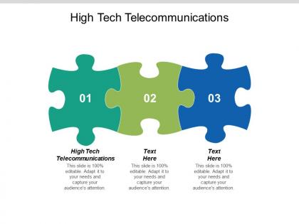 High tech telecommunications ppt powerpoint presentation icon diagrams cpb