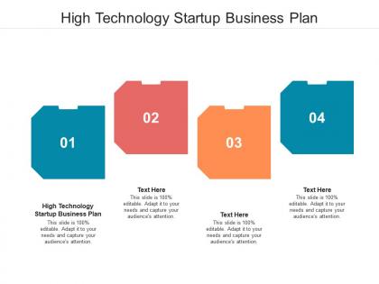 High technology startup business plan ppt powerpoint presentation model format cpb