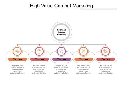 High value content marketing ppt powerpoint presentation ideas summary cpb