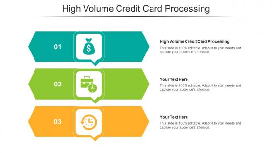 High Volume Credit Card Processing Ppt Powerpoint Presentation Professional Topics Cpb