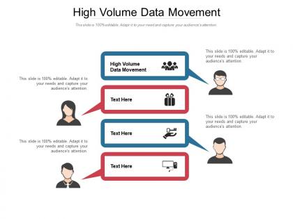 High volume data movement ppt powerpoint presentation styles portrait cpb