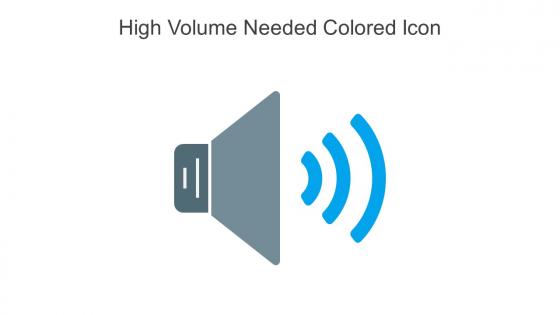 High Volume Needed Colored Icon In Powerpoint Pptx Png And Editable Eps Format