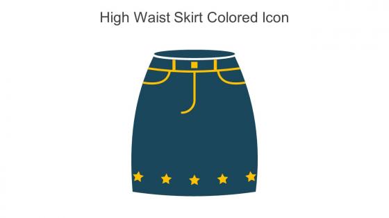 High Waist Skirt Colored Icon In Powerpoint Pptx Png And Editable Eps Format