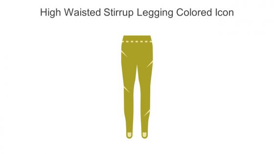 High Waisted Stirrup Legging Colored Icon In Powerpoint Pptx Png And Editable Eps Format