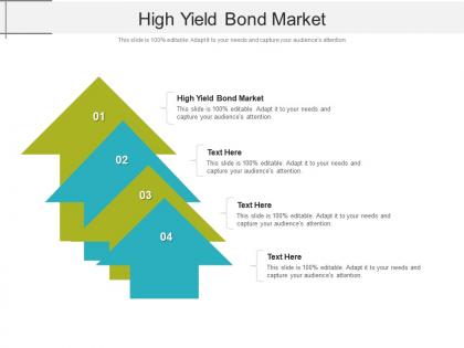 High yield bond market ppt powerpoint presentation styles designs download cpb