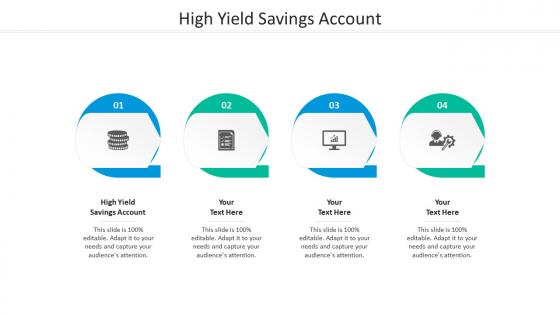 High yield savings account ppt powerpoint presentation gallery file formats cpb