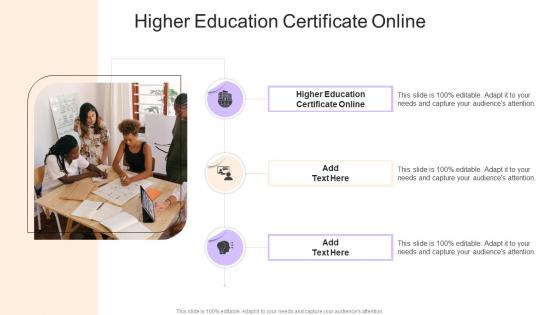 Higher Education Certificate Online In Powerpoint And Google Slides Cpb