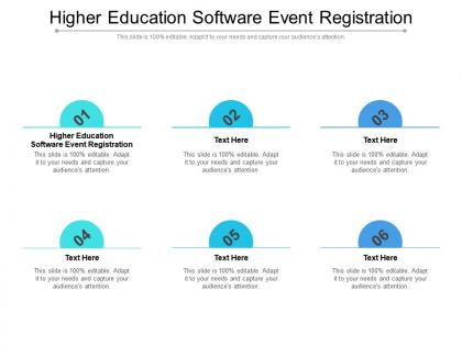 Higher education software event registration ppt powerpoint presentation portfolio outfit cpb