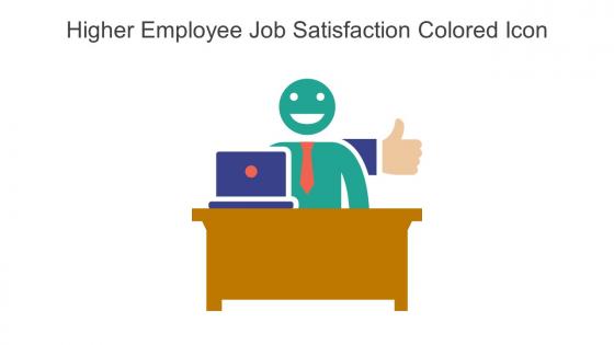 Higher Employee Job Satisfaction Colored Icon In Powerpoint Pptx Png And Editable Eps Format