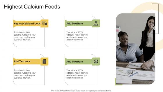 Highest Calcium Foods In Powerpoint And Google Slides Cpb