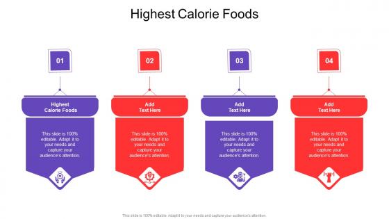 Highest Calorie Foods In Powerpoint And Google Slides Cpb