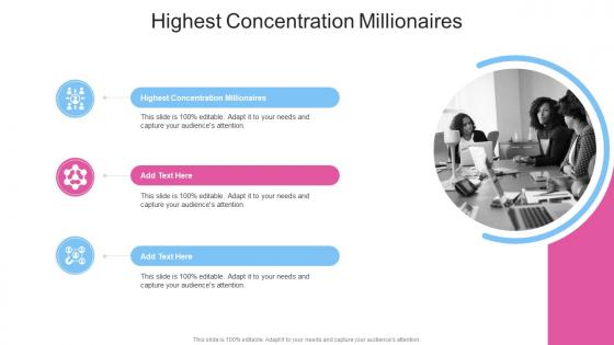 Highest Concentration Millionaires In Powerpoint And Google Slides Cpb