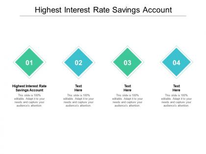 Highest interest rate savings account ppt powerpoint show file formats cpb