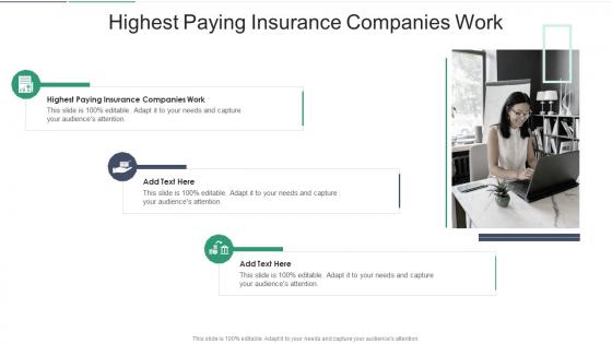 Highest Paying Insurance Companies Work In Powerpoint And Google Slides Cpb