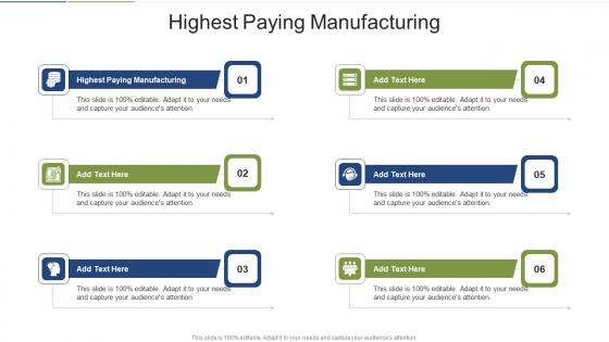 Highest Paying Manufacturing In Powerpoint And Google Slides Cpb