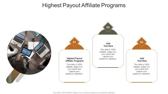 Highest Payout Affiliate Programs In Powerpoint And Google Slides Cpb