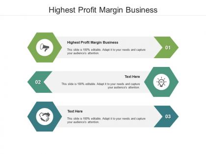 Highest profit margin business ppt powerpoint presentation outline influencers cpb