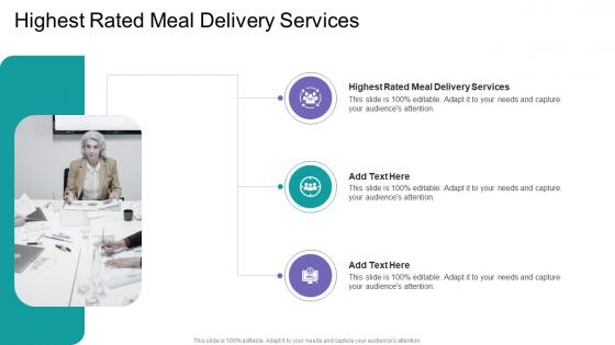 Highest Rated Meal Delivery Services In Powerpoint And Google Slides Cpb