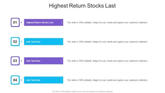 Highest Return Stocks Last In Powerpoint And Google Slides Cpb